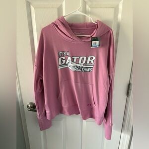 NWT! Under Armour - Lightweight Hoodie - UF Florida Gators - Pink - size XL